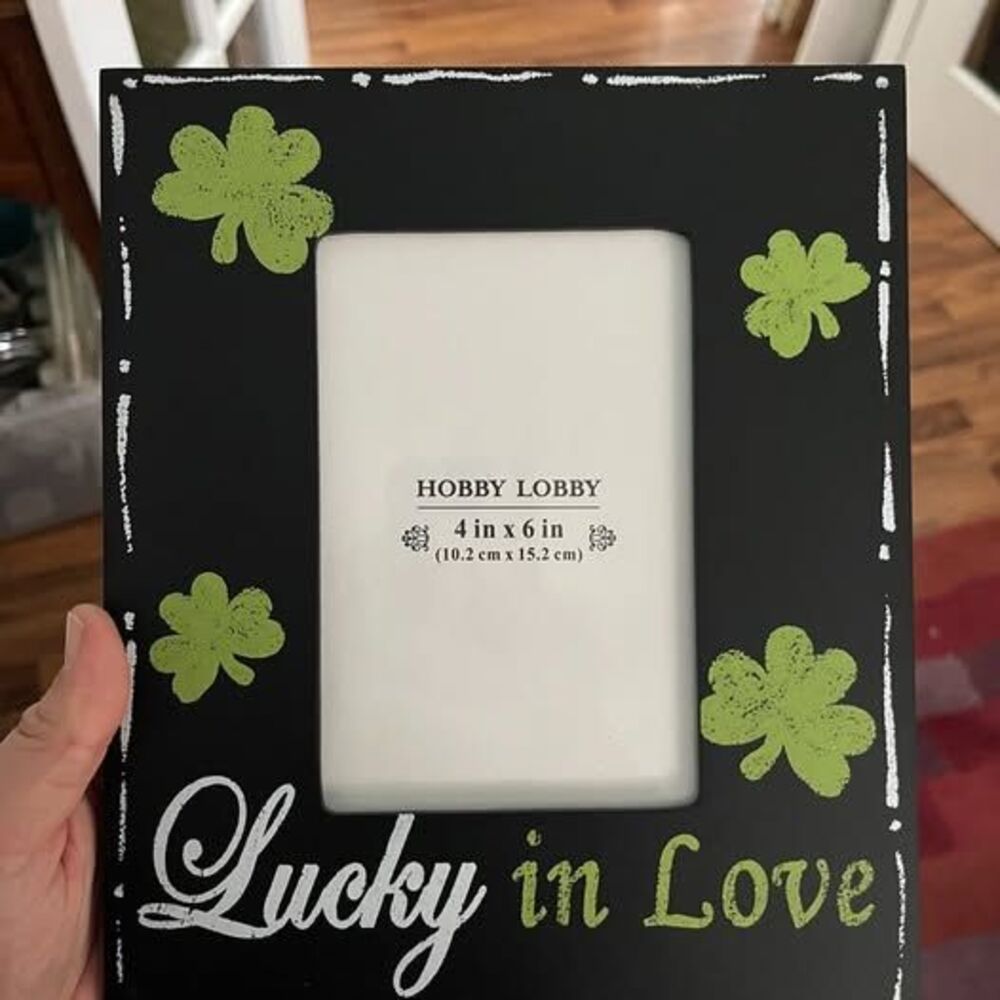 Hobby Lobby St. Patrick's Day "Lucky in Love" 4x6 Picture Frame